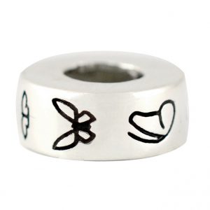Round Butterfly Bead