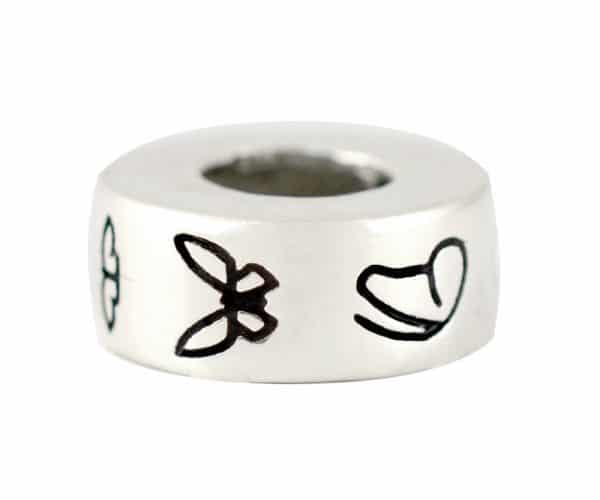 Round Butterfly Bead