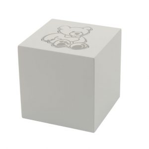 CMC5501 MDF Infant Cube Keepsake White