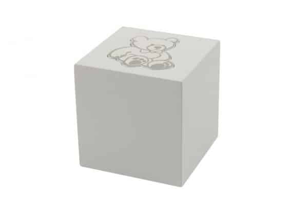 CMC5501 MDF Infant Cube Keepsake White
